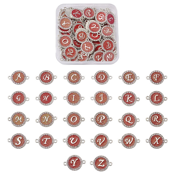 PandaHall Alloy Enamel Links Connectors, with Crystal Rhinestones, Flat Round with Letter, Red, 22x16x2mm, Hole: 1.8mm, 52pcs/box Alloy...
PandaHall Alloy Enamel Links Connectors, with Crystal Rhinestones, Flat Round with Letter, Red, 22x16x2mm, Hole: 1.8mm, 52pcs/box Alloy...