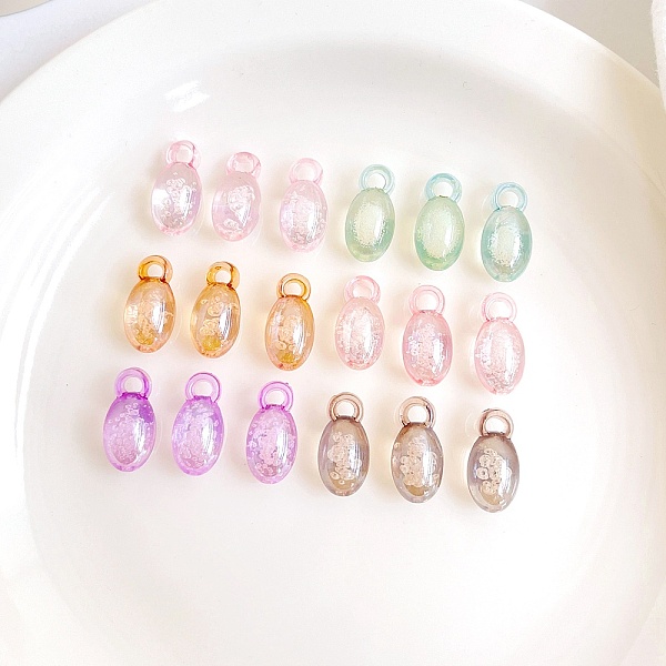 PandaHall Transparent Bubble Acrylic Pendants, Oval, 18.3x8.8x8.7mm, Hole: 3.5mm, about 685pcs/500g Acrylic Oval Multicolor
PandaHall Transparent Bubble Acrylic Pendants, Oval, 18.3x8.8x8.7mm, Hole: 3.5mm, about 685pcs/500g Acrylic Oval Multicolor
