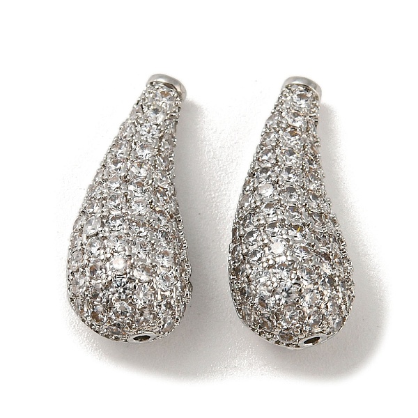 PandaHall Brass Micro Pave Cubic Zirconia Beads, Teardrop, Real Platinum Plated, 18.5x8x7mm, Hole: 0.8mm Brass+Cubic Zirconia Teardrop Clear
PandaHall Brass Micro Pave Cubic Zirconia Beads, Teardrop, Real Platinum Plated, 18.5x8x7mm, Hole: 0.8mm Brass+Cubic Zirconia Teardrop Clear