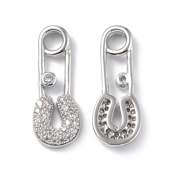 PandaHall Brass Micro Pave Clear Cubic Zirconia Pendants, Brooch Charms, Platinum, 18.5x7x2mm, Hole: 2.5mm Brass+Cubic Zirconia Others Clear
PandaHall Brass Micro Pave Clear Cubic Zirconia Pendants, Brooch Charms, Platinum, 18.5x7x2mm, Hole: 2.5mm Brass+Cubic Zirconia Others Clear