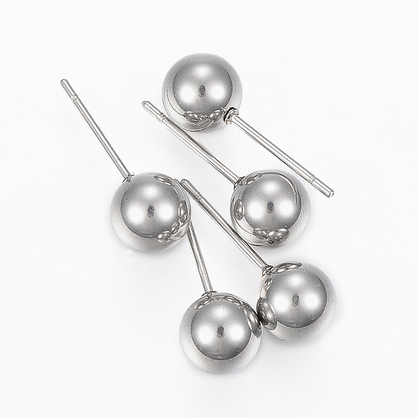 PandaHall 201 Stainless Steel Ball Stud Earrings, with 304 Stainless Steel Pin, Hypoallergenic Earrings, Stainless Steel Color, 20mm, Pin...
PandaHall 201 Stainless Steel Ball Stud Earrings, with 304 Stainless Steel Pin, Hypoallergenic Earrings, Stainless Steel Color, 20mm, Pin...