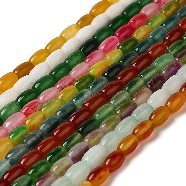 PandaHall Natural Dyed White Jade Beads Strands, Oval, Mixed Color, 11.5~12x7.5~8mm, Hole: 0.8mm, about 29~32pcs/strand, 12.99''~15.16''..., Multicolor
PandaHall Natural Dyed White Jade Beads Strands, Oval, Mixed Color, 11.5~12x7.5~8mm, Hole: 0.8mm, about 29~32pcs/strand, 12.99''~15.16''..., Multicolor