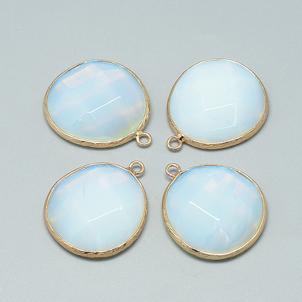PandaHall Natural/Synthetic Mixed Stone Pendants, with Brass Findings, Faceted, Flat Round, Golden, Mixed Color, 31.5~32x26~26.5x7mm, Hole..., Multicolor
PandaHall Natural/Synthetic Mixed Stone Pendants, with Brass Findings, Faceted, Flat Round, Golden, Mixed Color, 31.5~32x26~26.5x7mm, Hole..., Multicolor