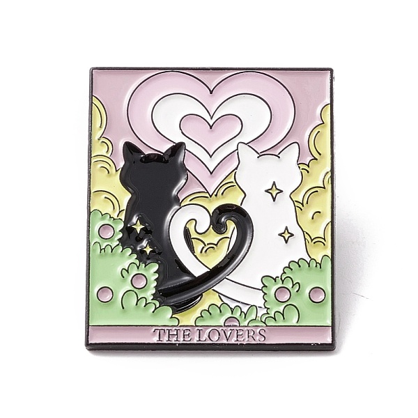 PandaHall The Lovers Word Enamel Pin, Cat Tarot Alloy Badge for Backpack Clothes, Electrophoresis Black, Heart Pattern, 30.5x25.5x1.5mm, Pin...
PandaHall The Lovers Word Enamel Pin, Cat Tarot Alloy Badge for Backpack Clothes, Electrophoresis Black, Heart Pattern, 30.5x25.5x1.5mm, Pin...