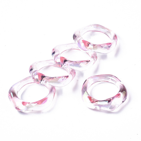 PandaHall Transparent Resin Finger Rings, AB Color Plated, Misty Rose, US Size 6 3/4(17.1mm) Resin
PandaHall Transparent Resin Finger Rings, AB Color Plated, Misty Rose, US Size 6 3/4(17.1mm) Resin