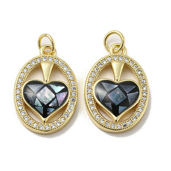 PandaHall Brass Micro Pave Cubic Zirconia Pendants, with Enamel Shell, Oval with Heart, Black, 21x14x4mm Brass+Cubic Zirconia+Shell Oval...
PandaHall Brass Micro Pave Cubic Zirconia Pendants, with Enamel Shell, Oval with Heart, Black, 21x14x4mm Brass+Cubic Zirconia+Shell Oval...