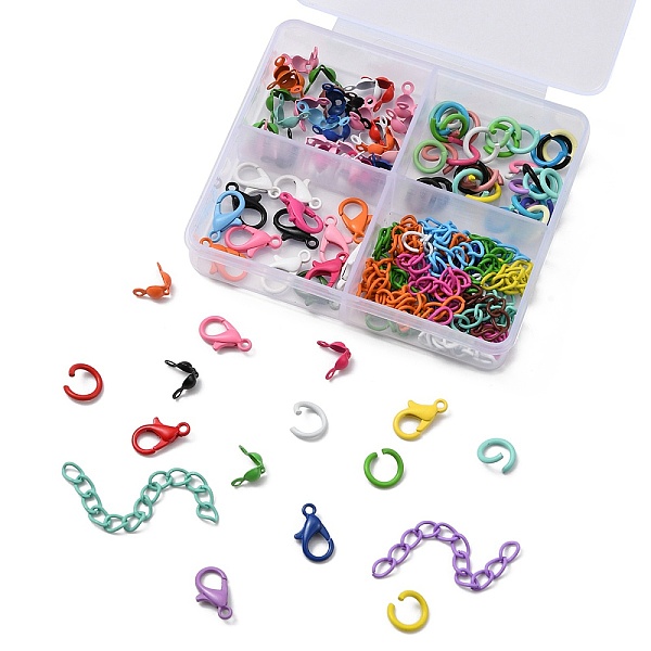 PandaHall DIY Jewelry Making Finding Kit, Including Iron Bead Tips & Curb Chain Extender & Jump Rings, Alloy Lobster Claw Clasps, Mixed..., Multicolor
PandaHall DIY Jewelry Making Finding Kit, Including Iron Bead Tips & Curb Chain Extender & Jump Rings, Alloy Lobster Claw Clasps, Mixed..., Multicolor