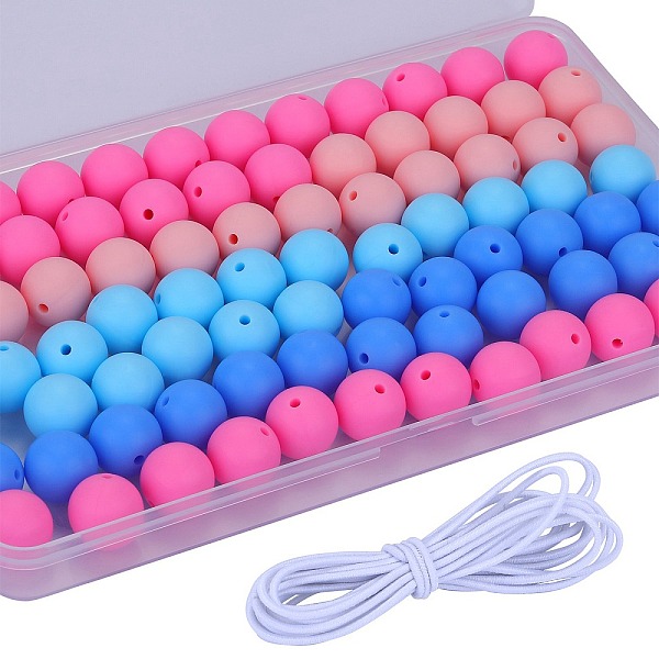 PandaHall 80Pcs 4 Style Round Silicone Focal Beads, Chewing Beads For Teethers, DIY Nursing Necklaces Making, with 2M Core Spun Elastic Cord..., Multicolor
PandaHall 80Pcs 4 Style Round Silicone Focal Beads, Chewing Beads For Teethers, DIY Nursing Necklaces Making, with 2M Core Spun Elastic Cord..., Multicolor