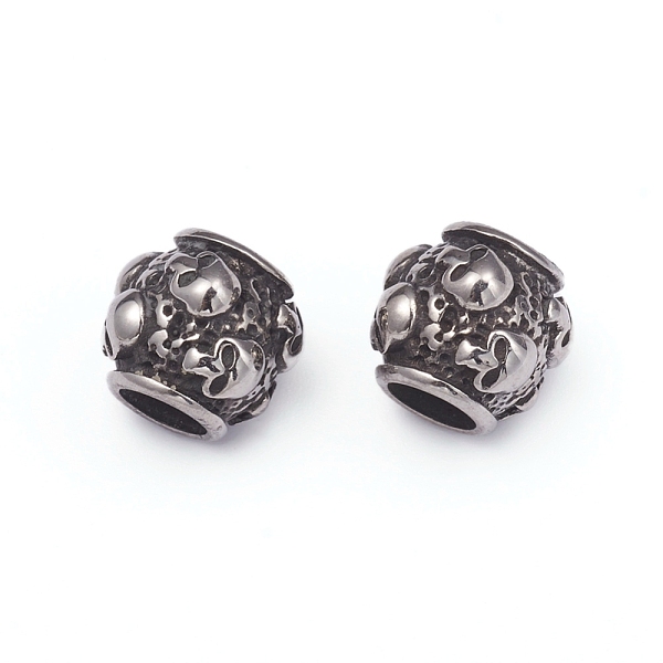 PandaHall Halloween 304 Stainless Steel European Beads, Large Hole Beads, Barrel with Skull, Antique Silver, 8.5x9.5mm, Hole: 4.5mm 304...
PandaHall Halloween 304 Stainless Steel European Beads, Large Hole Beads, Barrel with Skull, Antique Silver, 8.5x9.5mm, Hole: 4.5mm 304...