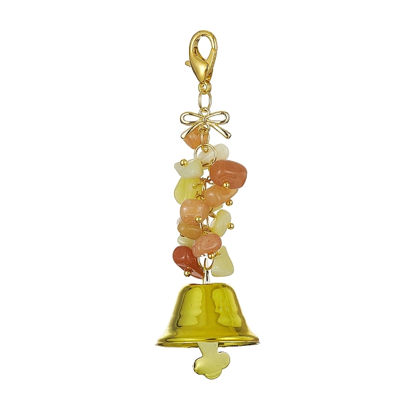 PandaHall Natural Red Aventurine & Lemon Jade Chips & Alloy Bowknot Kcychain, with Iron Bell and Alloy Lobster Claw Clasps, 75mm Mixed Stone...
PandaHall Natural Red Aventurine & Lemon Jade Chips & Alloy Bowknot Kcychain, with Iron Bell and Alloy Lobster Claw Clasps, 75mm Mixed Stone...