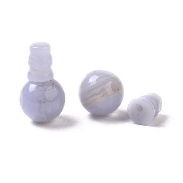 PandaHall Natural Blue Lace Agate 3 Hole Guru Beads, T-Drilled Beads, for Buddhist Jewelry Making, 8~12mm, Hole: 2~3mm, 8~9.5x6.5~7mm, Hole...
PandaHall Natural Blue Lace Agate 3 Hole Guru Beads, T-Drilled Beads, for Buddhist Jewelry Making, 8~12mm, Hole: 2~3mm, 8~9.5x6.5~7mm, Hole...