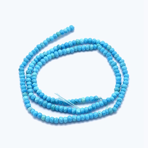 PandaHall Dyed & Heated Natural Howlite Beads Strands, Faceted, Rondelle, 3x2mm, Hole: 0.5mm, about 177pcs/strand, 15.2 inch(38.5cm) Howlite...
PandaHall Dyed & Heated Natural Howlite Beads Strands, Faceted, Rondelle, 3x2mm, Hole: 0.5mm, about 177pcs/strand, 15.2 inch(38.5cm) Howlite...