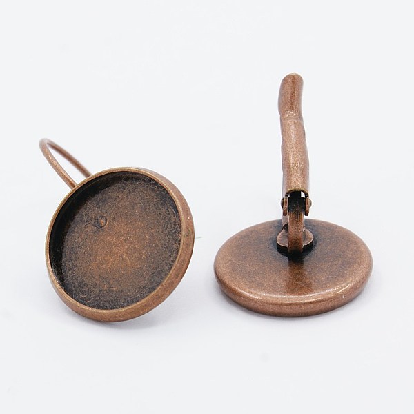 PandaHall Brass Leverback Earring Findings, Lead Free and Cadmium Free, Red Copper, 25~27x16mm, Tray: 14mm Brass
PandaHall Brass Leverback Earring Findings, Lead Free and Cadmium Free, Red Copper, 25~27x16mm, Tray: 14mm Brass