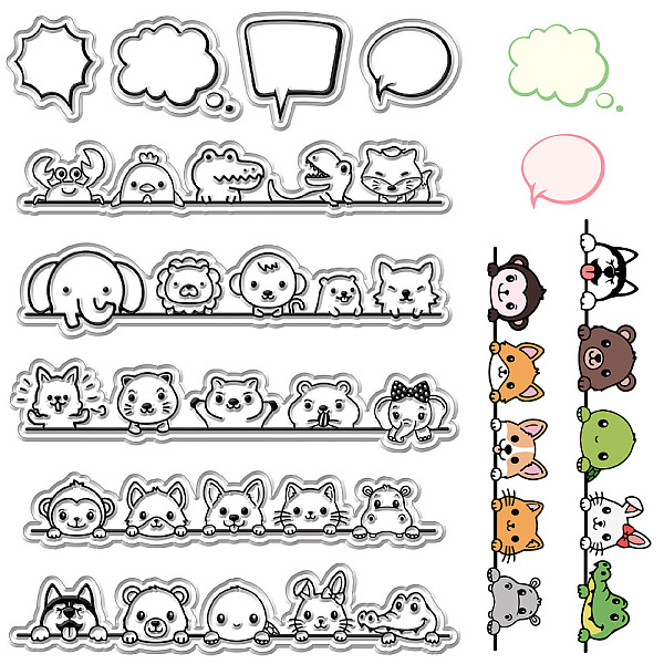 PandaHall CRASPIRE Animals Clear Stamps Dialog Box Reusable Background Postmark Transparent Silicone Stamp Seals for Journaling Card Making...
PandaHall CRASPIRE Animals Clear Stamps Dialog Box Reusable Background Postmark Transparent Silicone Stamp Seals for Journaling Card Making...