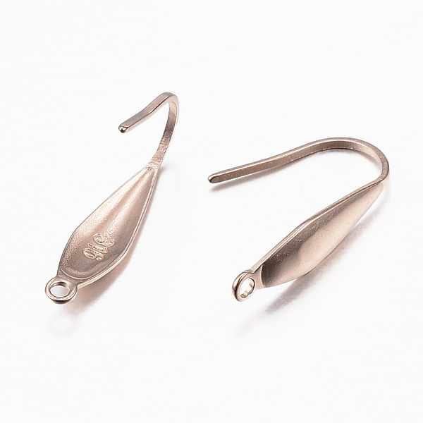 PandaHall Ion Plating(IP) 316 Surgical Stainless Steel Earring Hooks, Rose Gold, 19.5x4.5x1mm, 18 Gauge, Hole: 1.2mm 316 Surgical Stainless...
PandaHall Ion Plating(IP) 316 Surgical Stainless Steel Earring Hooks, Rose Gold, 19.5x4.5x1mm, 18 Gauge, Hole: 1.2mm 316 Surgical Stainless...