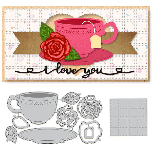 PandaHall GLOBLELAND 2Set 9Pcs Rose Teacup Cutting Dies Metal Checkered Background Die Cuts Embossing Stencils Template for Paper Card...
PandaHall GLOBLELAND 2Set 9Pcs Rose Teacup Cutting Dies Metal Checkered Background Die Cuts Embossing Stencils Template for Paper Card...