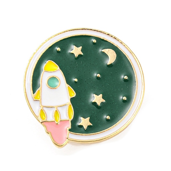 PandaHall Golden Alloy Brooches, Enamel Pins, Moon & Rocket, 23.5x23x1.8mm Alloy+Enamel Moon
PandaHall Golden Alloy Brooches, Enamel Pins, Moon & Rocket, 23.5x23x1.8mm Alloy+Enamel Moon