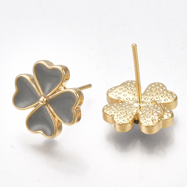 PandaHall Brass Stud Earring Findings, with Enamel and Loop, Flower, Gray, Nickel Free, Real 18K Gold Plated, 12x12mm, Hole: 1~1.8mm, Pin...
PandaHall Brass Stud Earring Findings, with Enamel and Loop, Flower, Gray, Nickel Free, Real 18K Gold Plated, 12x12mm, Hole: 1~1.8mm, Pin...