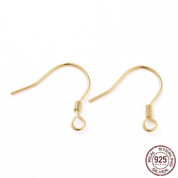 PandaHall 925 Sterling Silver Earring Hooks, with Horizontal Loops, Golden, 15.5x15.4mm, 22 Gauge(0.6mm), Hole: 1.5mm Sterling Silver
PandaHall 925 Sterling Silver Earring Hooks, with Horizontal Loops, Golden, 15.5x15.4mm, 22 Gauge(0.6mm), Hole: 1.5mm Sterling Silver