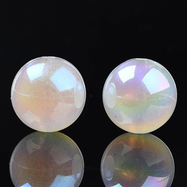 PandaHall Rainbow Iridescent Plating Acrylic Beads, Glitter Beads, Round, White, 13.5mm, Hole: 2mm Acrylic Round White
PandaHall Rainbow Iridescent Plating Acrylic Beads, Glitter Beads, Round, White, 13.5mm, Hole: 2mm Acrylic Round White
