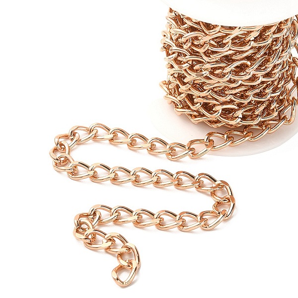 PandaHall Aluminium Twisted Curb Chains, Diamond Cut Chains, Unwelded, Rose Gold, 10x6.5x1.8mm, about 9.84 Feet(3m)/Roll Aluminum
PandaHall Aluminium Twisted Curb Chains, Diamond Cut Chains, Unwelded, Rose Gold, 10x6.5x1.8mm, about 9.84 Feet(3m)/Roll Aluminum
