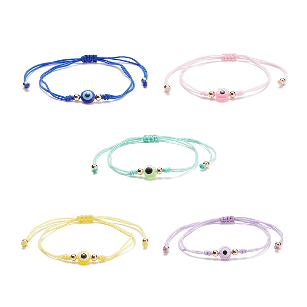 PandaHall Resin Evil Eye Braided Bead Bracelet, Adjustable Bracelet for Women, Mixed Color, Inner Diameter: 3/8~4 inch(1~10cm) Resin Evil..., Multicolor
PandaHall Resin Evil Eye Braided Bead Bracelet, Adjustable Bracelet for Women, Mixed Color, Inner Diameter: 3/8~4 inch(1~10cm) Resin Evil..., Multicolor