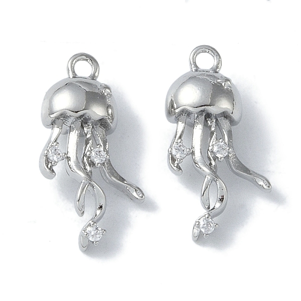 PandaHall Ocean Collection Theme Jewelry, Brass with Cubic Zirconia Charms, Real Platinum Plated, Jellyfish, 17x9x5mm, Hole: 1.2mm..., Clear
PandaHall Ocean Collection Theme Jewelry, Brass with Cubic Zirconia Charms, Real Platinum Plated, Jellyfish, 17x9x5mm, Hole: 1.2mm..., Clear