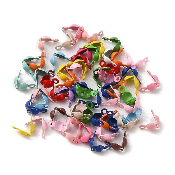 PandaHall Spray Painted Iron Bead Tips, Calotte Ends, Clamshell Knot Cover, Mixed Color, 4x8x1.5mm, Hole: 1.2mm Iron Multicolor
PandaHall Spray Painted Iron Bead Tips, Calotte Ends, Clamshell Knot Cover, Mixed Color, 4x8x1.5mm, Hole: 1.2mm Iron Multicolor