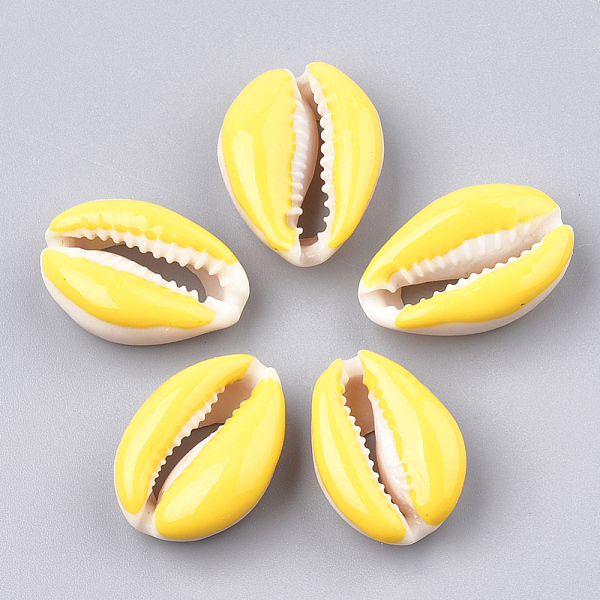 PandaHall Cowrie Shell Beads, with Enamel, No Hole/Undrilled, Gold, 20~26x13~18x5~7mm Cowrie Shell Shell Shape Gold
PandaHall Cowrie Shell Beads, with Enamel, No Hole/Undrilled, Gold, 20~26x13~18x5~7mm Cowrie Shell Shell Shape Gold