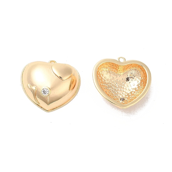 PandaHall Brass & Cubic Zirconia Pendants,Real, Heart Charm, Real 18K Gold Plated, 18x19.5x7mm, Hole: 1.2mm Brass+Cubic Zirconia Heart Clear
PandaHall Brass & Cubic Zirconia Pendants,Real, Heart Charm, Real 18K Gold Plated, 18x19.5x7mm, Hole: 1.2mm Brass+Cubic Zirconia Heart Clear