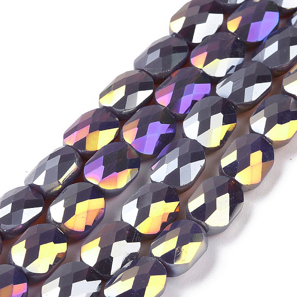 PandaHall Faceted Electroplated Glass Beads Strands, AB Color Plated, Opaque Solid Color, Oval, Slate Gray, 10.5x8x5mm, Hole: 1.5mm, about...
PandaHall Faceted Electroplated Glass Beads Strands, AB Color Plated, Opaque Solid Color, Oval, Slate Gray, 10.5x8x5mm, Hole: 1.5mm, about...