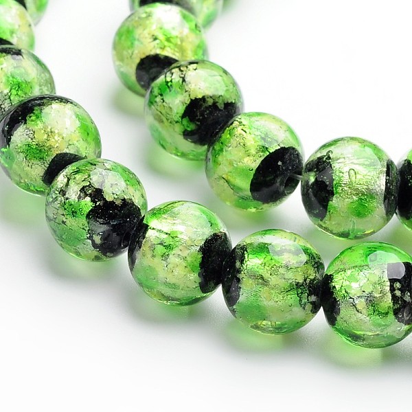 PandaHall Glow in the Dark Luminous Style Handmade Silver Foil Glass Round Beads, Lawn Green, 8mm, Hole: 1mm Silver Foil Round Green
PandaHall Glow in the Dark Luminous Style Handmade Silver Foil Glass Round Beads, Lawn Green, 8mm, Hole: 1mm Silver Foil Round Green