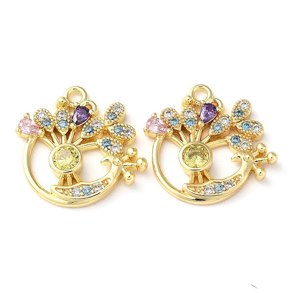 PandaHall Brass Micro Pave Cubic Zirconia Pendants, Round Ring with Peacock Charms, Real 18K Gold Plated, 16.5x16.5x3mm, Hole: 1.5mm...
PandaHall Brass Micro Pave Cubic Zirconia Pendants, Round Ring with Peacock Charms, Real 18K Gold Plated, 16.5x16.5x3mm, Hole: 1.5mm...