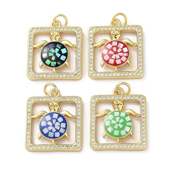 PandaHall Brass Micro Pave Clear Cubic Zirconia Pendants, with Enamel, Shell and Jump Ring, Real 18K Gold Plated, Square with Tortoise..., Multicolor
PandaHall Brass Micro Pave Clear Cubic Zirconia Pendants, with Enamel, Shell and Jump Ring, Real 18K Gold Plated, Square with Tortoise..., Multicolor