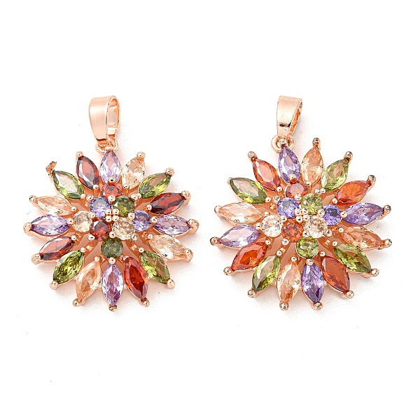 PandaHall Brass Pave Cubic Zirconia Pendants, Long-Lasting Plated, Flower, Rose Gold, 21x19.5x6mm, Hole: 5.5x3mm Brass+Cubic Zirconia Flower
PandaHall Brass Pave Cubic Zirconia Pendants, Long-Lasting Plated, Flower, Rose Gold, 21x19.5x6mm, Hole: 5.5x3mm Brass+Cubic Zirconia Flower