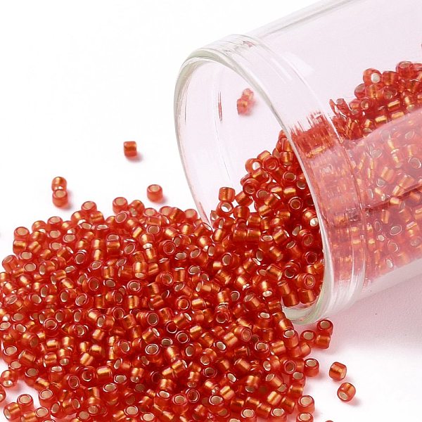 PandaHall TOHO Round Seed Beads, Japanese Seed Beads, (25F) Silver Lined Frost Light Siam Ruby, 15/0, 1.5mm, Hole: 0.7mm, about 3000pcs/10g..., Red
PandaHall TOHO Round Seed Beads, Japanese Seed Beads, (25F) Silver Lined Frost Light Siam Ruby, 15/0, 1.5mm, Hole: 0.7mm, about 3000pcs/10g..., Red