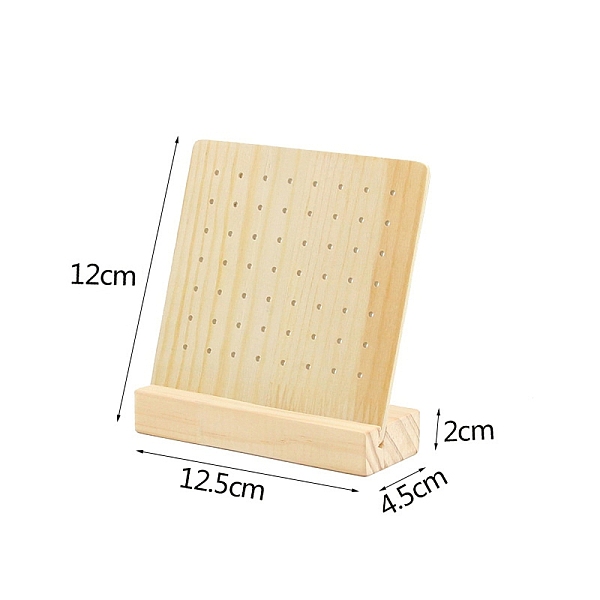 PandaHall 56 Holes Wood Earring Displays Stands with Base, Earring Hanger Board Organizer Jewelry Rack, Antique White, 12.5x4.5x12cm Wood...
PandaHall 56 Holes Wood Earring Displays Stands with Base, Earring Hanger Board Organizer Jewelry Rack, Antique White, 12.5x4.5x12cm Wood...