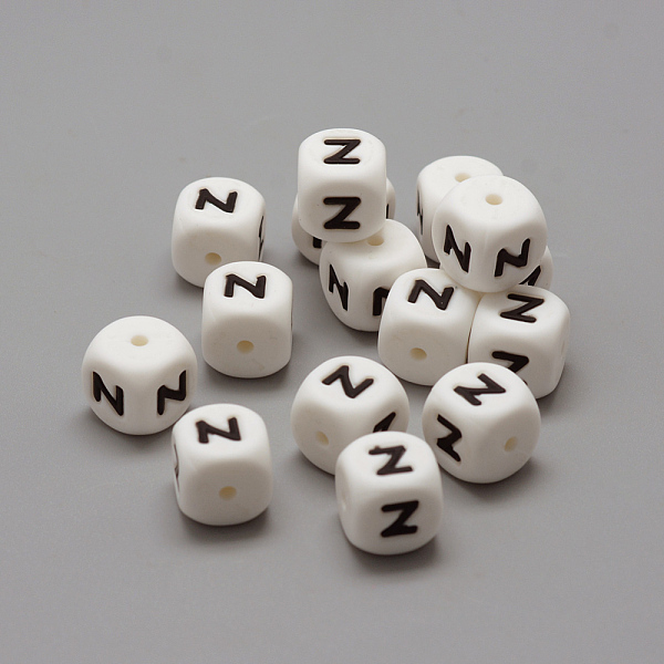 PandaHall Food Grade Eco-Friendly Silicone Beads, Horizontal Hole, Chewing Beads For Teethers, DIY Nursing Necklaces Making, Letter Style..., White
PandaHall Food Grade Eco-Friendly Silicone Beads, Horizontal Hole, Chewing Beads For Teethers, DIY Nursing Necklaces Making, Letter Style..., White