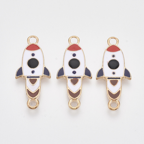 PandaHall Spaceflight Theme Light Gold Tone Alloy Links connectors, with Enamel, Rocket, Colorful, 29.5x12.5x1.5mm, Hole: 2mm Alloy+Enamel...
PandaHall Spaceflight Theme Light Gold Tone Alloy Links connectors, with Enamel, Rocket, Colorful, 29.5x12.5x1.5mm, Hole: 2mm Alloy+Enamel...