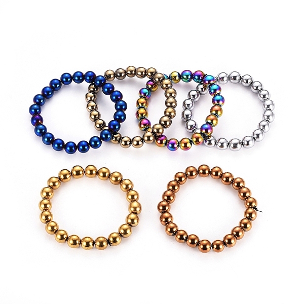 PandaHall Non-magnetic Synthetic Hematite Beaded Bracelets, Round, Mixed Color, 57~59mm Non-magnetic Hematite Multicolor
PandaHall Non-magnetic Synthetic Hematite Beaded Bracelets, Round, Mixed Color, 57~59mm Non-magnetic Hematite Multicolor