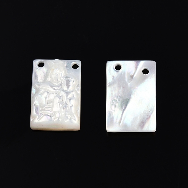 PandaHall Natural White Shell Charms, Rectangle with Virgin Mary, 12x8x2mm, Hole: 1mm White Shell Rectangle
PandaHall Natural White Shell Charms, Rectangle with Virgin Mary, 12x8x2mm, Hole: 1mm White Shell Rectangle