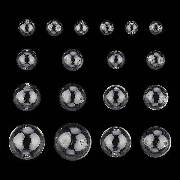PandaHall 36 Pcs 9 Sizes Hollow Glass Globes, Clear Ball Charms Round Empty Blown Glass Globe Beads Wish Ball Pendants for Jewelry DIY Wind...
PandaHall 36 Pcs 9 Sizes Hollow Glass Globes, Clear Ball Charms Round Empty Blown Glass Globe Beads Wish Ball Pendants for Jewelry DIY Wind...