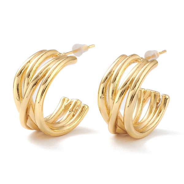 PandaHall Brass Half Hoop Earrings, Split Earrings, with Steel Pin and Plastic Ear Nuts, Long-Lasting Plated, Real 18K Gold Plated...
PandaHall Brass Half Hoop Earrings, Split Earrings, with Steel Pin and Plastic Ear Nuts, Long-Lasting Plated, Real 18K Gold Plated...