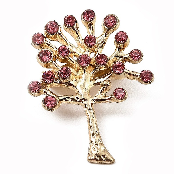 PandaHall Alloy Glass Rhinestone Tree Brooches, Brass Pin Jewelry, Light Gold, 30x23x8.5mm Alloy+Rhinestone Tree Purple
PandaHall Alloy Glass Rhinestone Tree Brooches, Brass Pin Jewelry, Light Gold, 30x23x8.5mm Alloy+Rhinestone Tree Purple