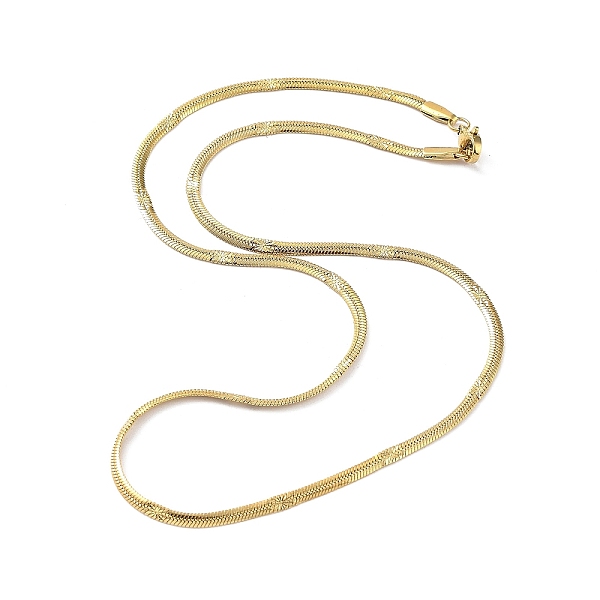 PandaHall 304 Stainless Steel Flat Snake Chain Necklaces for Women, Golden, 17.87 inch(45.4cm) 304 Stainless Steel
PandaHall 304 Stainless Steel Flat Snake Chain Necklaces for Women, Golden, 17.87 inch(45.4cm) 304 Stainless Steel