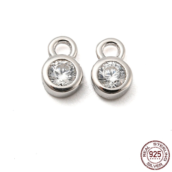 PandaHall Real Platinum Plated Rhodium Plated 925 Sterling Silver Charms, with Clear Cubic Zirconia, with S925 Stamp, Flat Round...
PandaHall Real Platinum Plated Rhodium Plated 925 Sterling Silver Charms, with Clear Cubic Zirconia, with S925 Stamp, Flat Round...