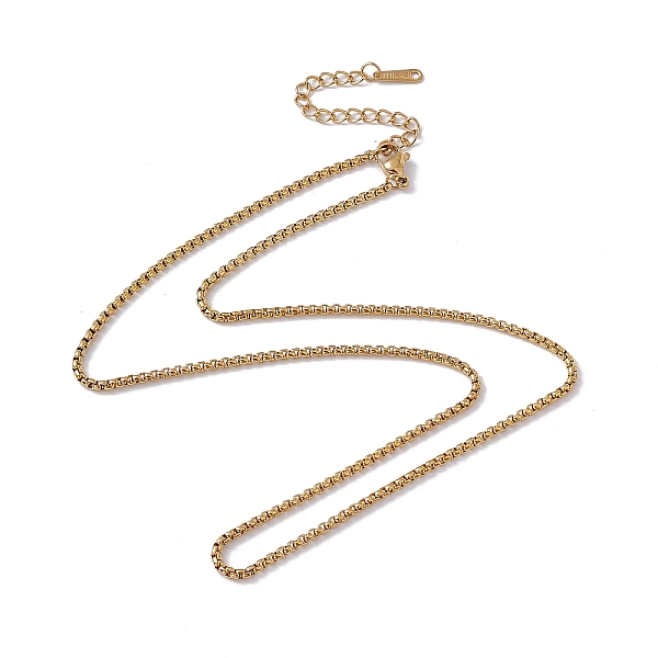 PandaHall 201 Stainless Steel Box Chain Necklace for Men Women, Real 18K Gold Plated, 17.72 inch(45cm) 201 Stainless Steel
PandaHall 201 Stainless Steel Box Chain Necklace for Men Women, Real 18K Gold Plated, 17.72 inch(45cm) 201 Stainless Steel