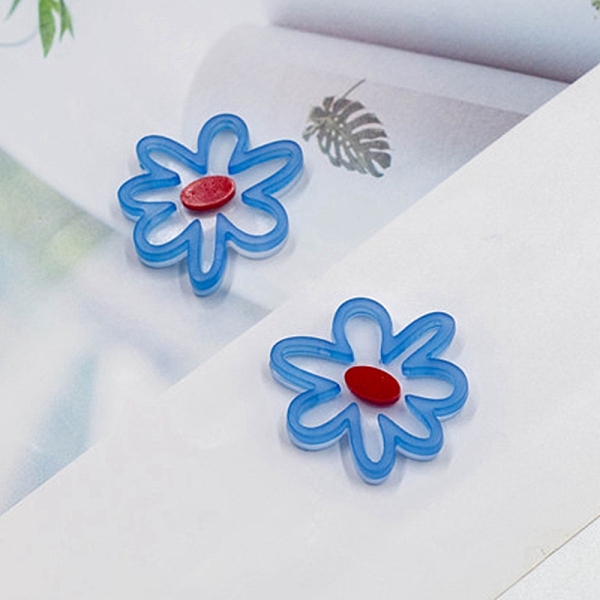 PandaHall Asymmetrical Acrylic Cabochons Accessories, for Earrings Making, Flower, Blue, 32x29mm Acrylic Flower Blue
PandaHall Asymmetrical Acrylic Cabochons Accessories, for Earrings Making, Flower, Blue, 32x29mm Acrylic Flower Blue