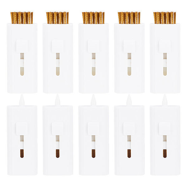 PandaHall Brass Bristle Brushes, with ABS Cover, Golf Cleaning Brush, White, 58x26x17mm Brass Rectangle White
PandaHall Brass Bristle Brushes, with ABS Cover, Golf Cleaning Brush, White, 58x26x17mm Brass Rectangle White