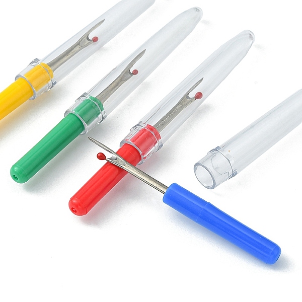 PandaHall 4Pcs 4 Colors Plastic Handle Iron Seam Rippers, Platinum Metal Color, Mixed Color, 89x10mm, 1pc/color Iron Multicolor
PandaHall 4Pcs 4 Colors Plastic Handle Iron Seam Rippers, Platinum Metal Color, Mixed Color, 89x10mm, 1pc/color Iron Multicolor